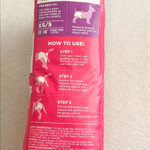 XS/A Out! Pet Care Comfort Dri Disposable Diapers - Picture 5 of 5